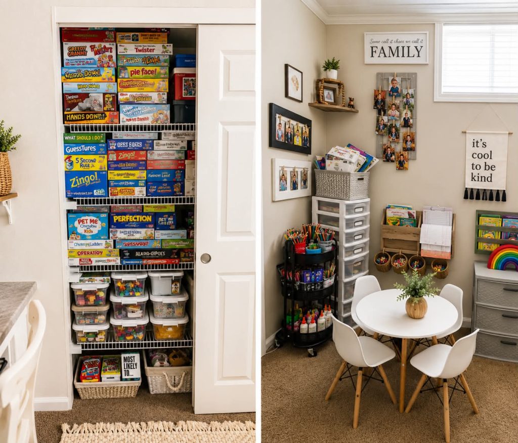Basement Playroom Organization Ideas