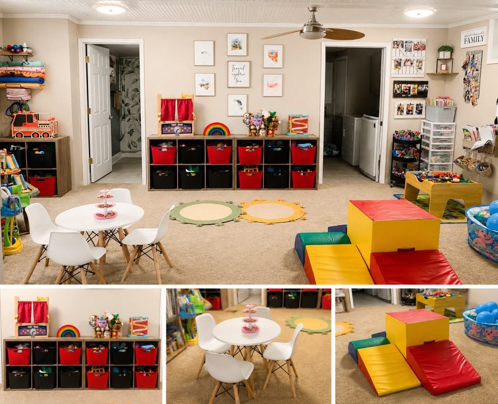 Basement Playroom Organization Ideas